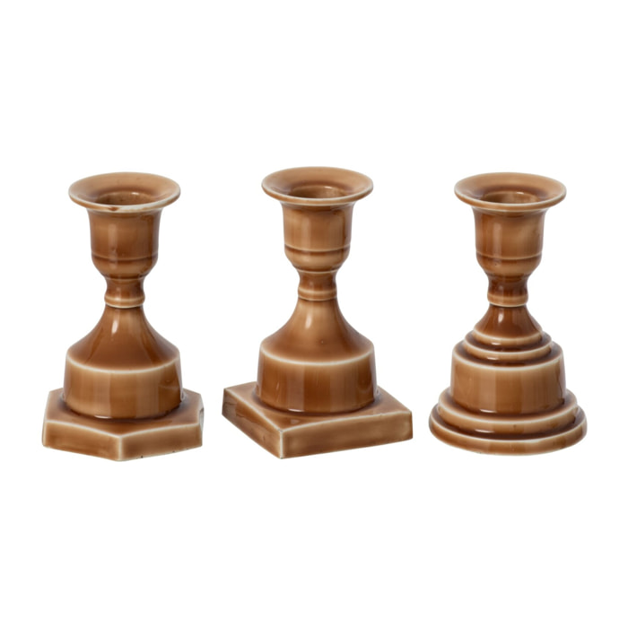 J-Line chandeliers - aluminium - ocre - assortiment de 3