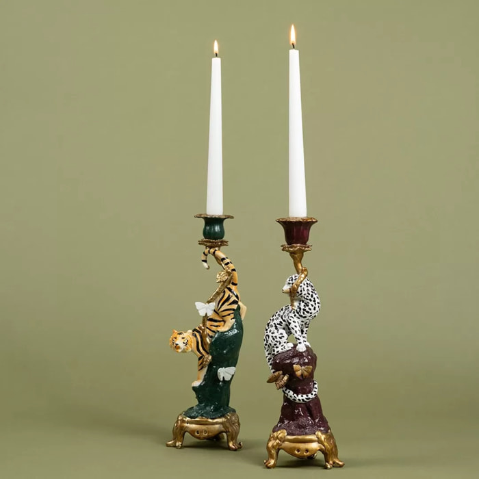 Bougeoir tigre 33cm Kare Design