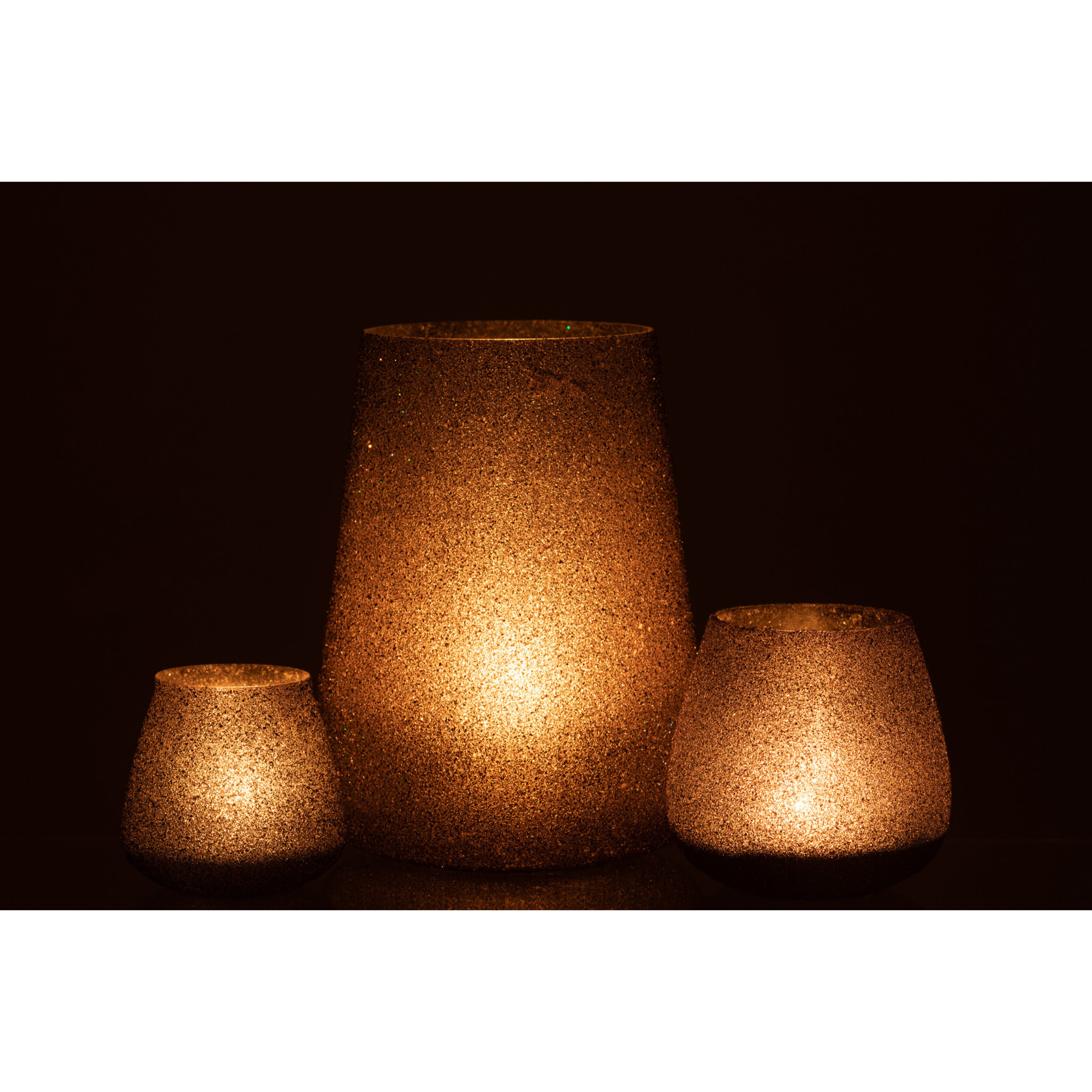 J-Line photophore Paillettes - verre - mauve - large