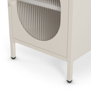 Table de chevet 1 porte en métal - YSIA