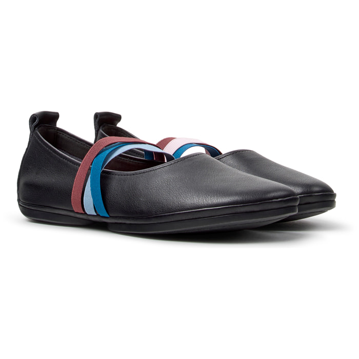 Bailarinas - CAMPER Right Nina Twins - Negro - Piel lisa
