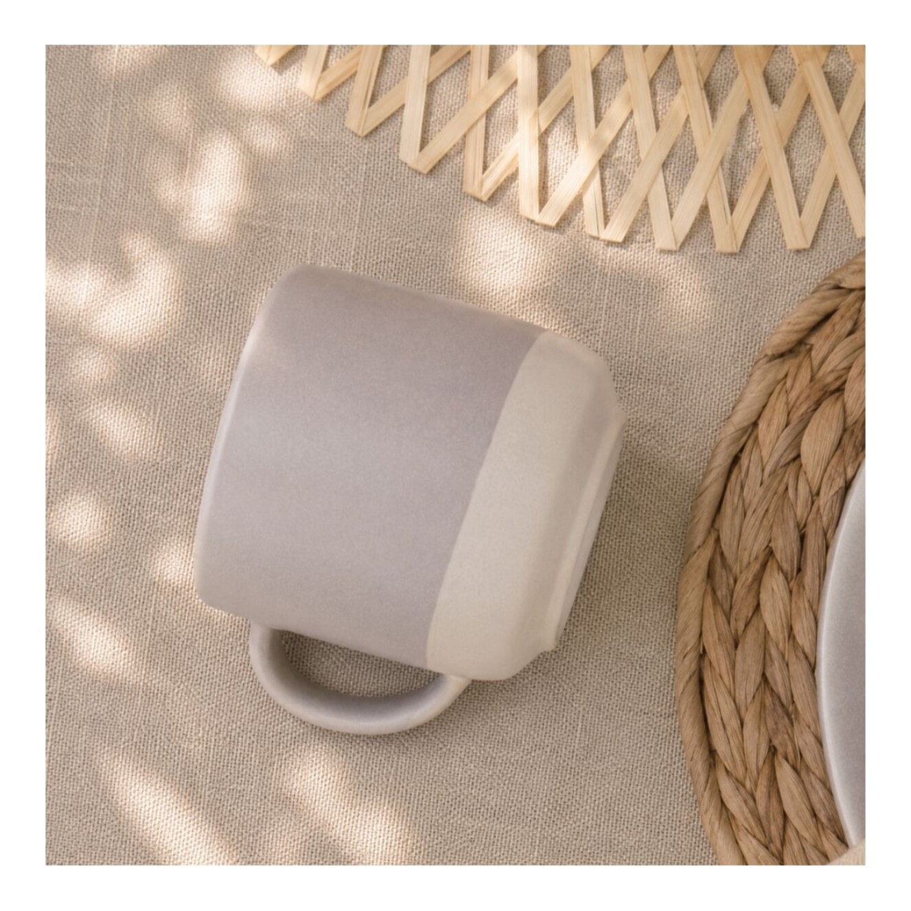 Lot de 6 mugs, TERRE DE SIENNE