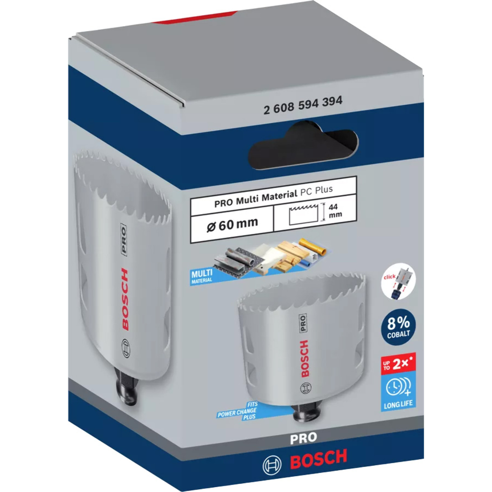 Scie trépan PRO Multi Material Power Change Plus - BOSCH - D.60