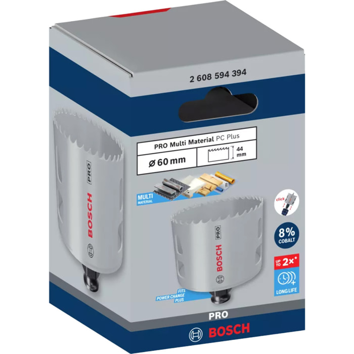 Scie trépan PRO Multi Material Power Change Plus - BOSCH - D.60