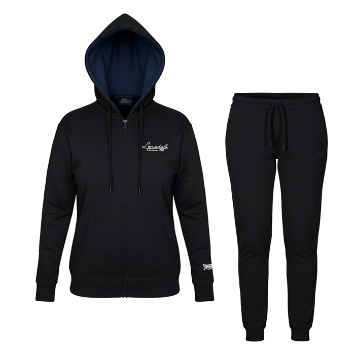 Tuta Donna LONSDALE Cotone Felpato Cappuccio