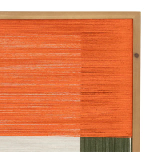 Déco murale "Tissia" orange 50x70cm