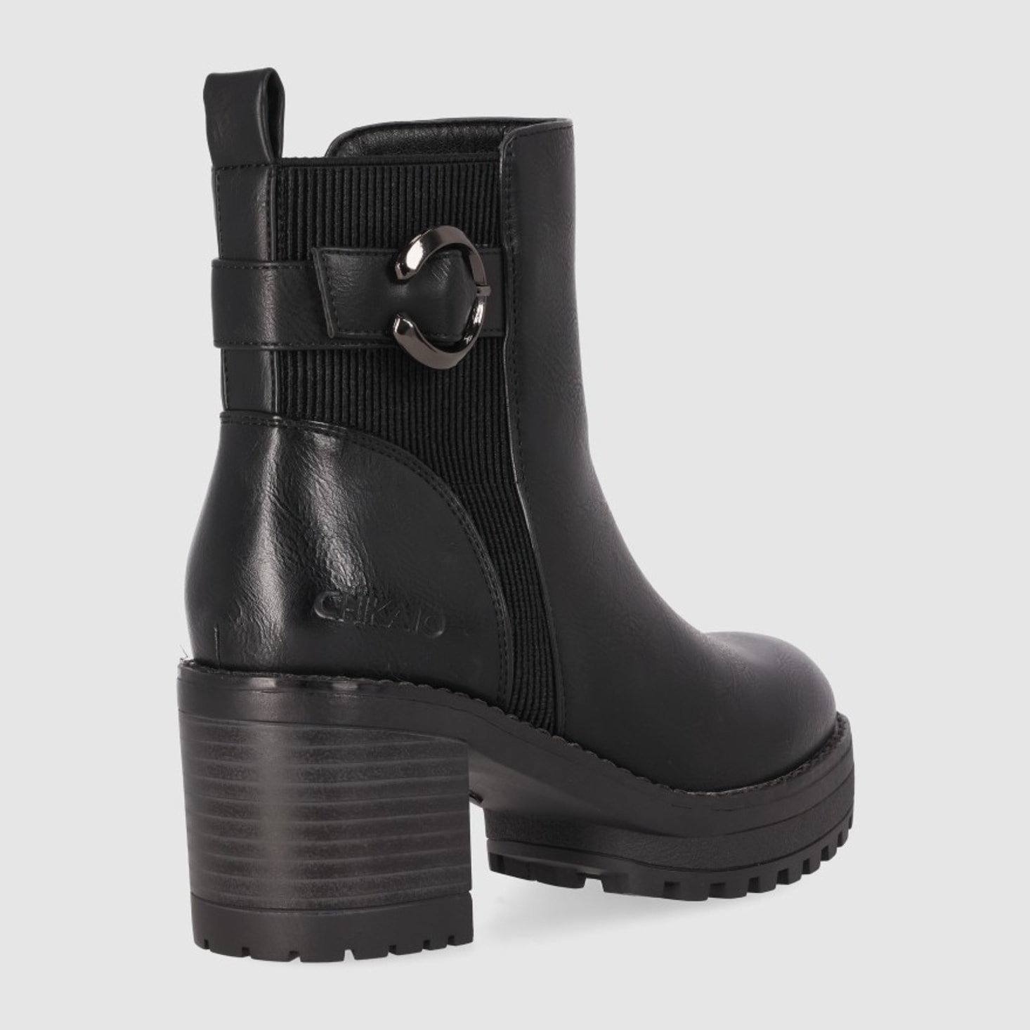 Botines - Negro - Tacón: 5 cm