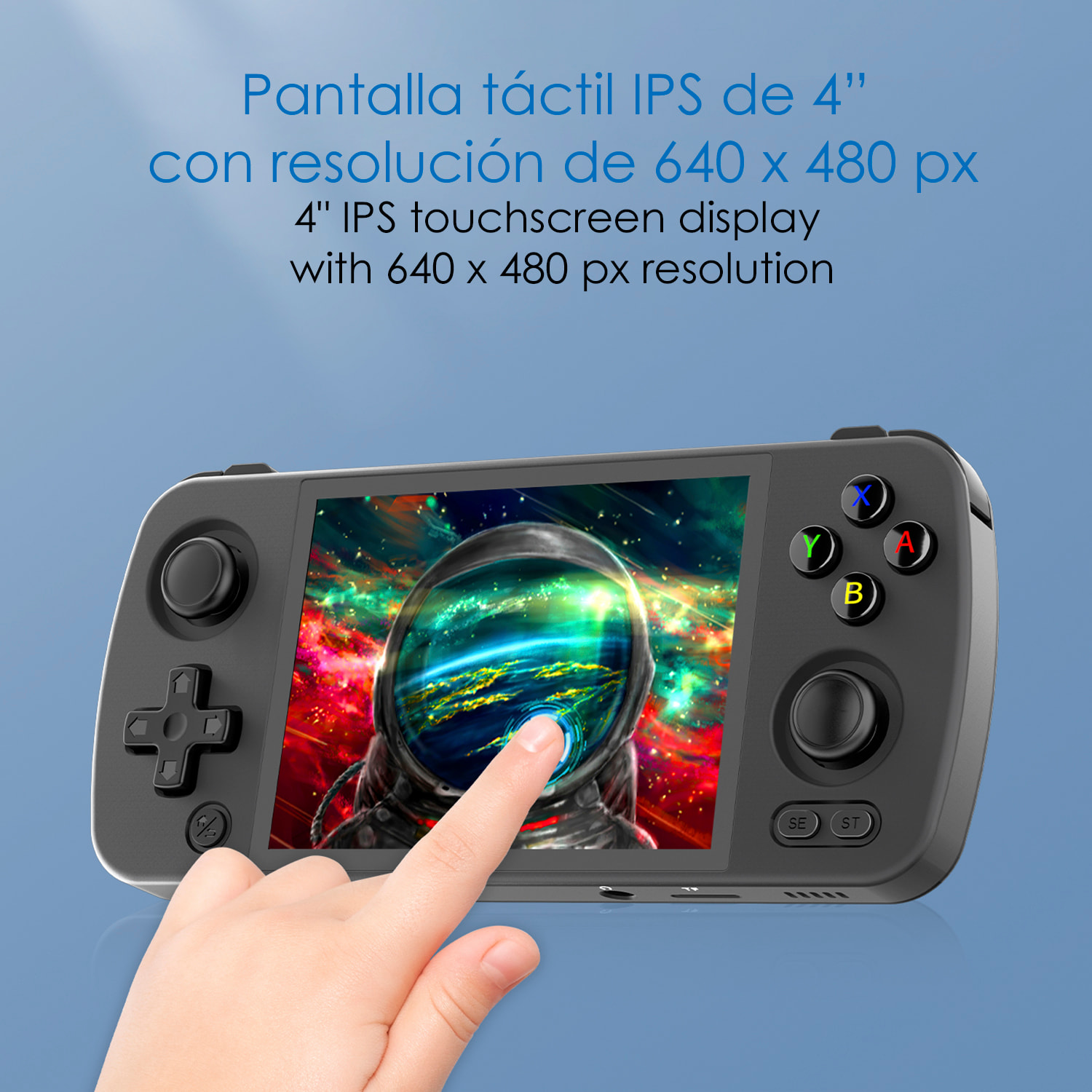 Console emulatore multipiattaforma RG405M. Touchscreen IPS da 4"; Android 12, Octa-Core 2.0GHz, WiFi, 128GB. +3000 giochi.