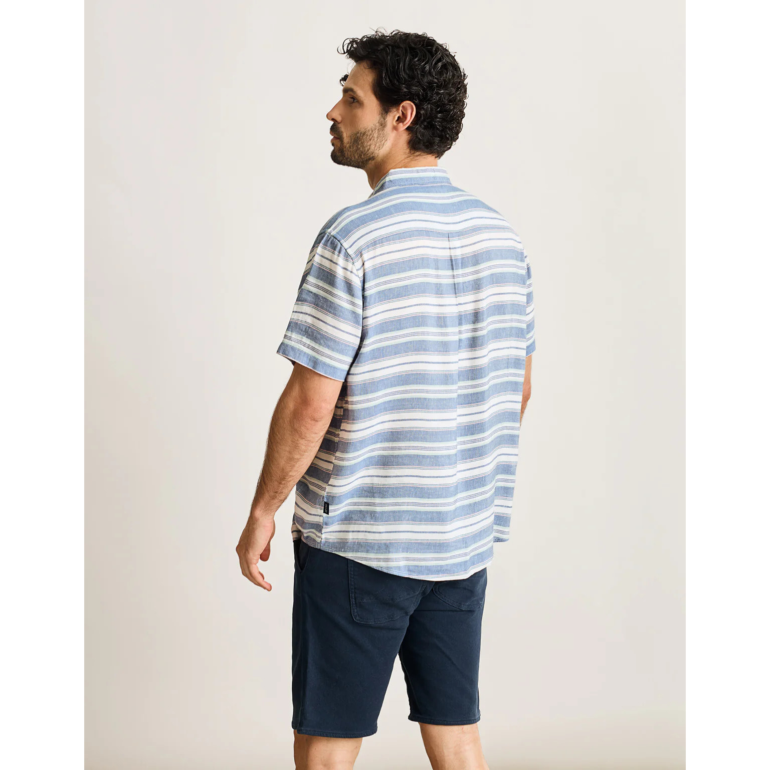 Camisa Manga Corta Azul - Coated