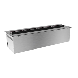 Vapor 3D 100 - Inserto Camino Decorativo ad Acqua Senza Calore 100x17,8x22,7 cm con Effetto Fiamma a LED 3D
