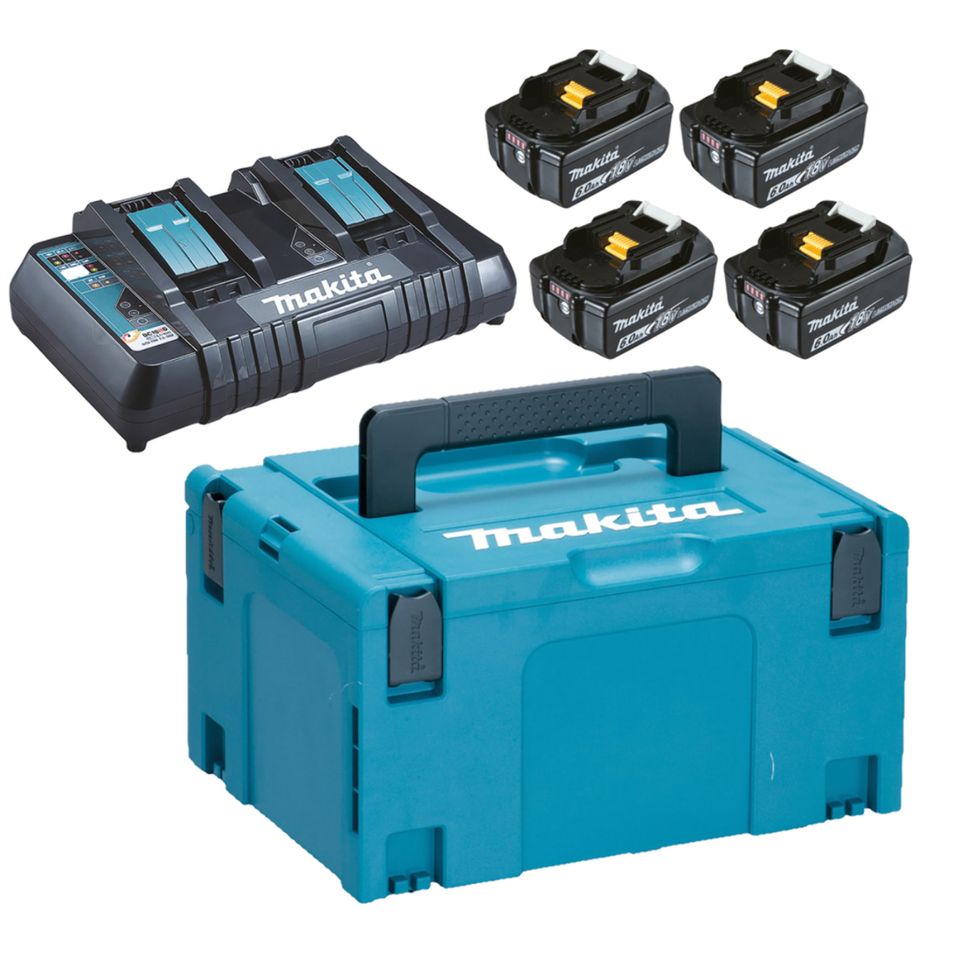Pack 4 baterías BL1860B DC18RD Makpac MAKITA - 198091-4