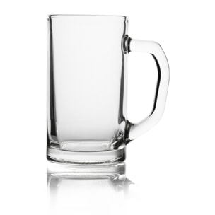 Set de 6 chopes à bière Excelsa – Amburgo, Verre Transparent 49 cl