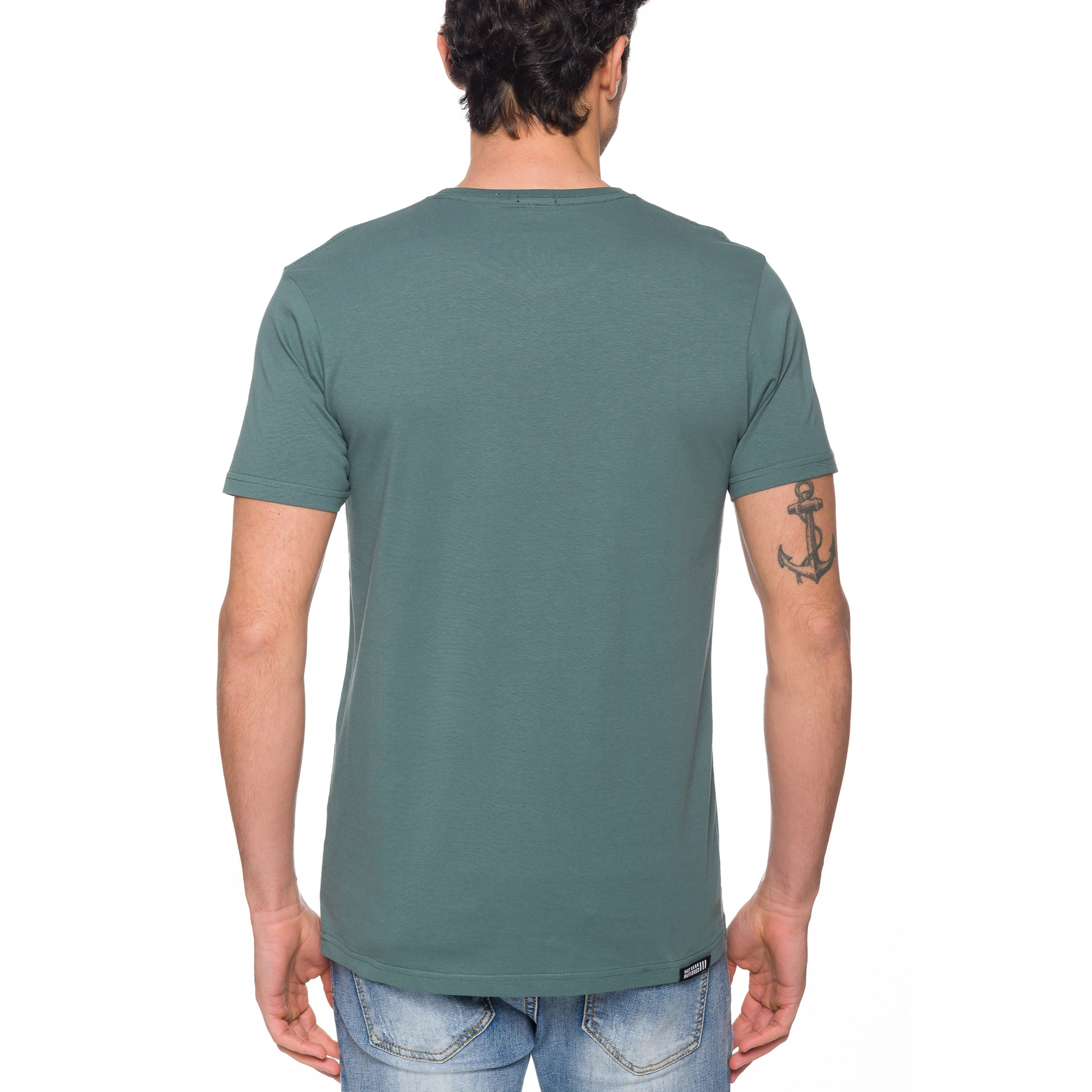 T-shirt in cotone 150 gr Hot Buttered Lizard Colore Verde Matcha