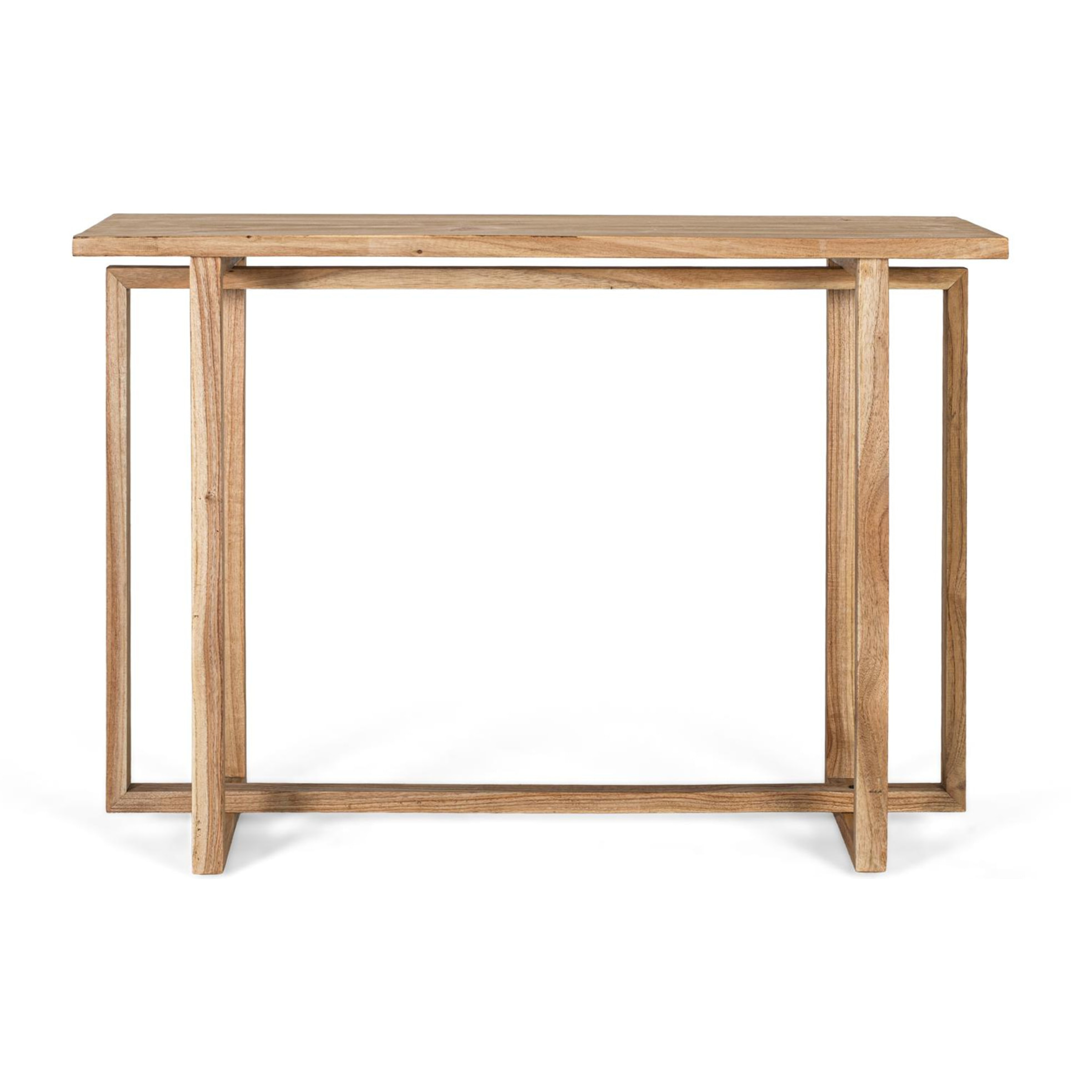 Console en bois de mindi 120 cm style contemporain - scandinave