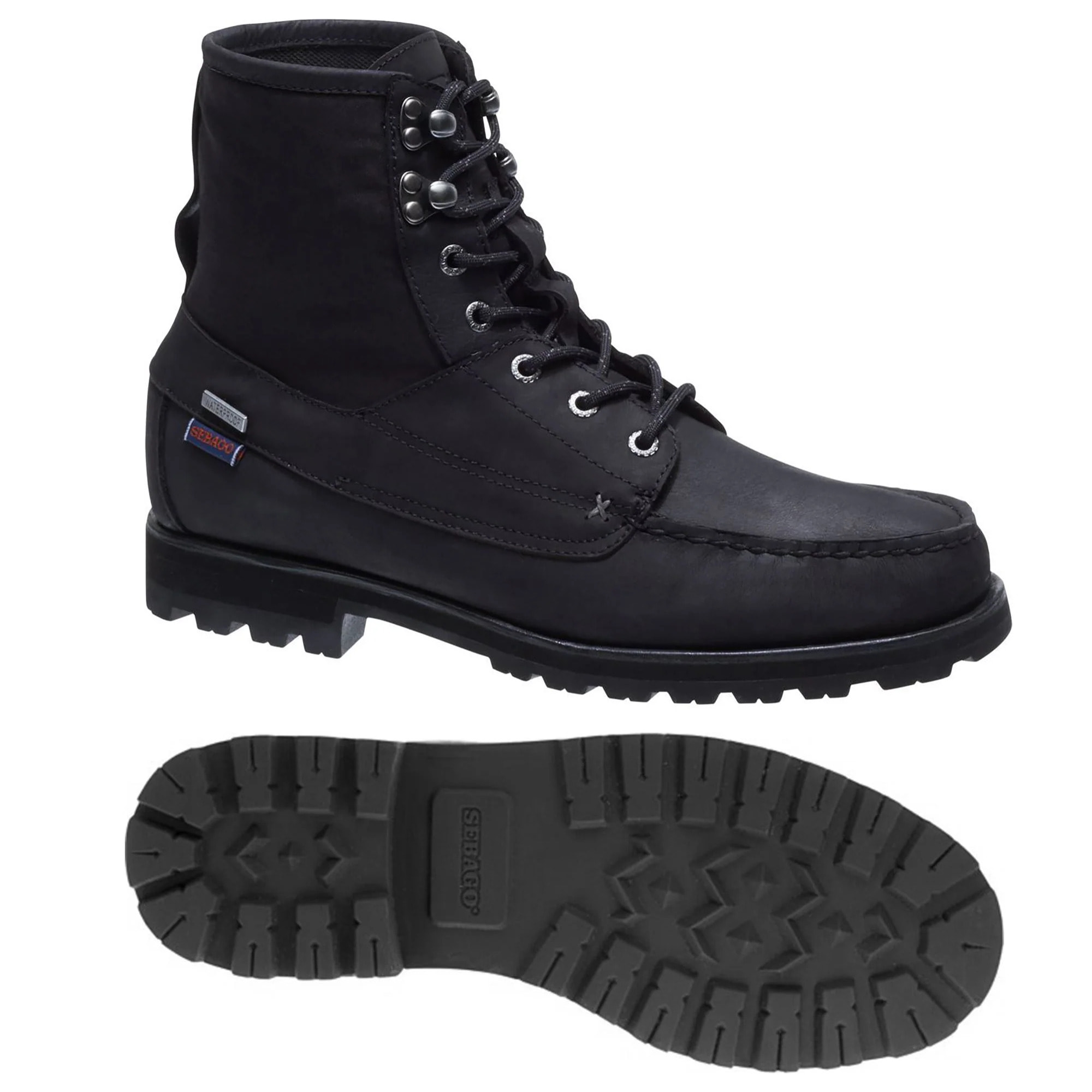 Stivali Sebago Uomo Nero VERSHIRE BOOT OIL LEA-CNVS WP