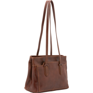 Borsa a spalla da donna - Modello False - Vera pelle - 23.0 x 30.0 x 12.0 cm