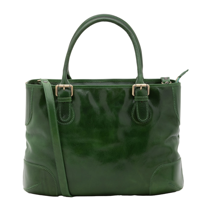 Borsa a tracolla  da donna In Vera pelle Made in Italy 28x43x16 cm