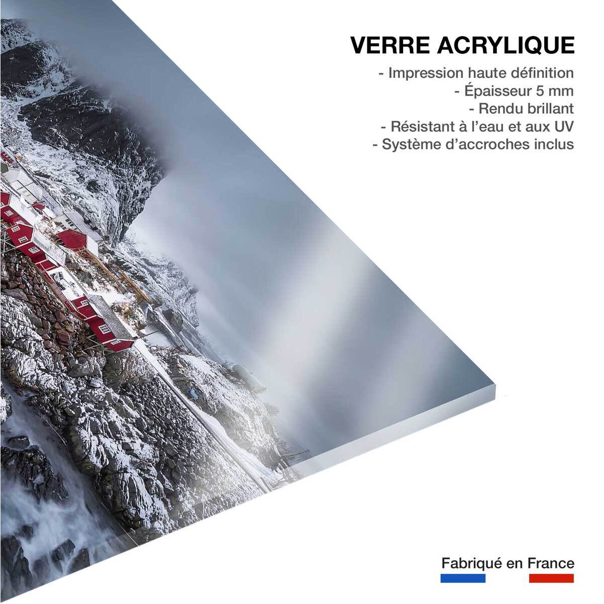 Tableau hiver magique aux lofoten Tableau plexiglas