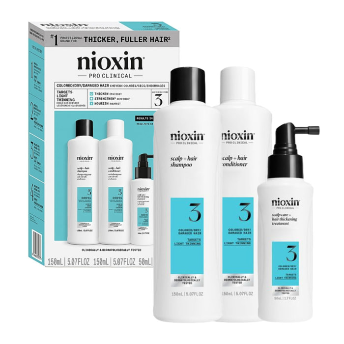 NIOXIN System Kit 3 Capelli Colorati Con Assotigliamneto Lieve Small