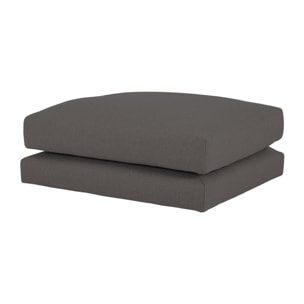 Pouf gris foncé de 97x78cm Hauteur: 36 Longueur: 97 Largeur: 78