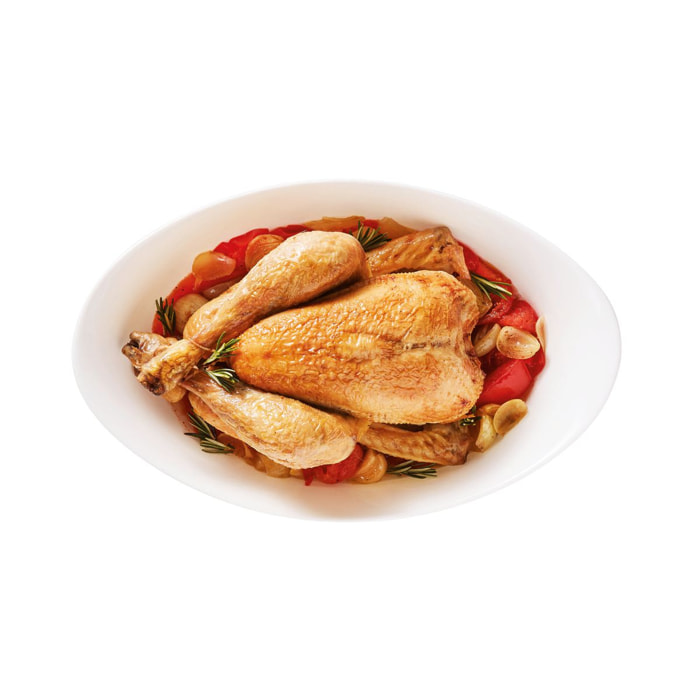 Plat à four ovale blanc 38X23cm Smart Cuisine Carine 250°C  - Luminarc - Opale culinaire extra léger et résistant