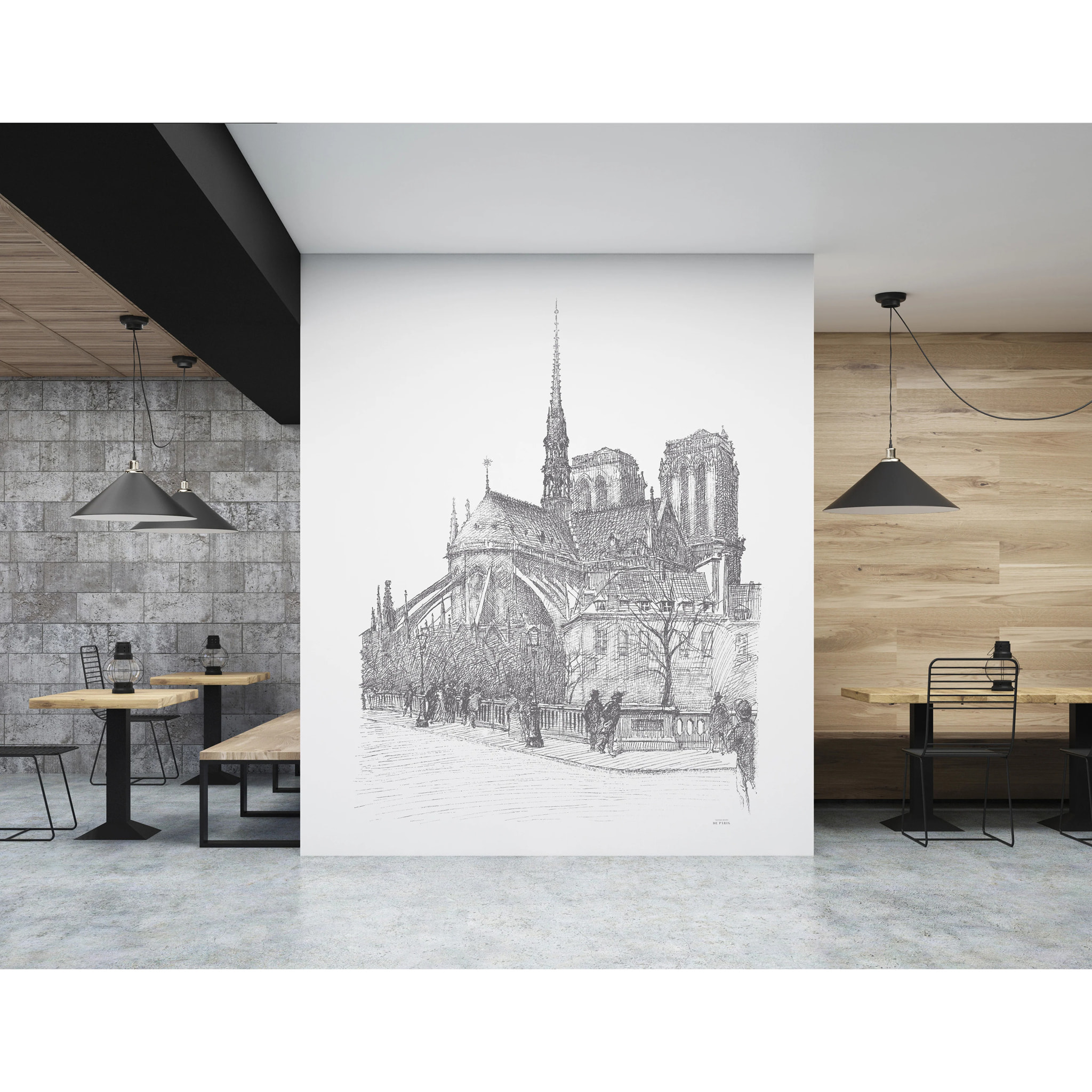 Papier peint panoramique Notre Dame