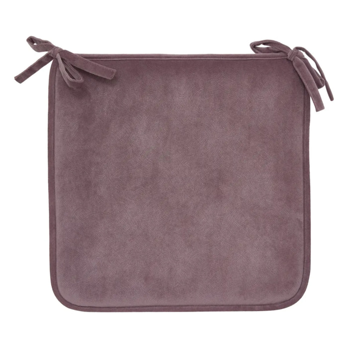 Galette de chaise Lilou violet clair 38x38cm
