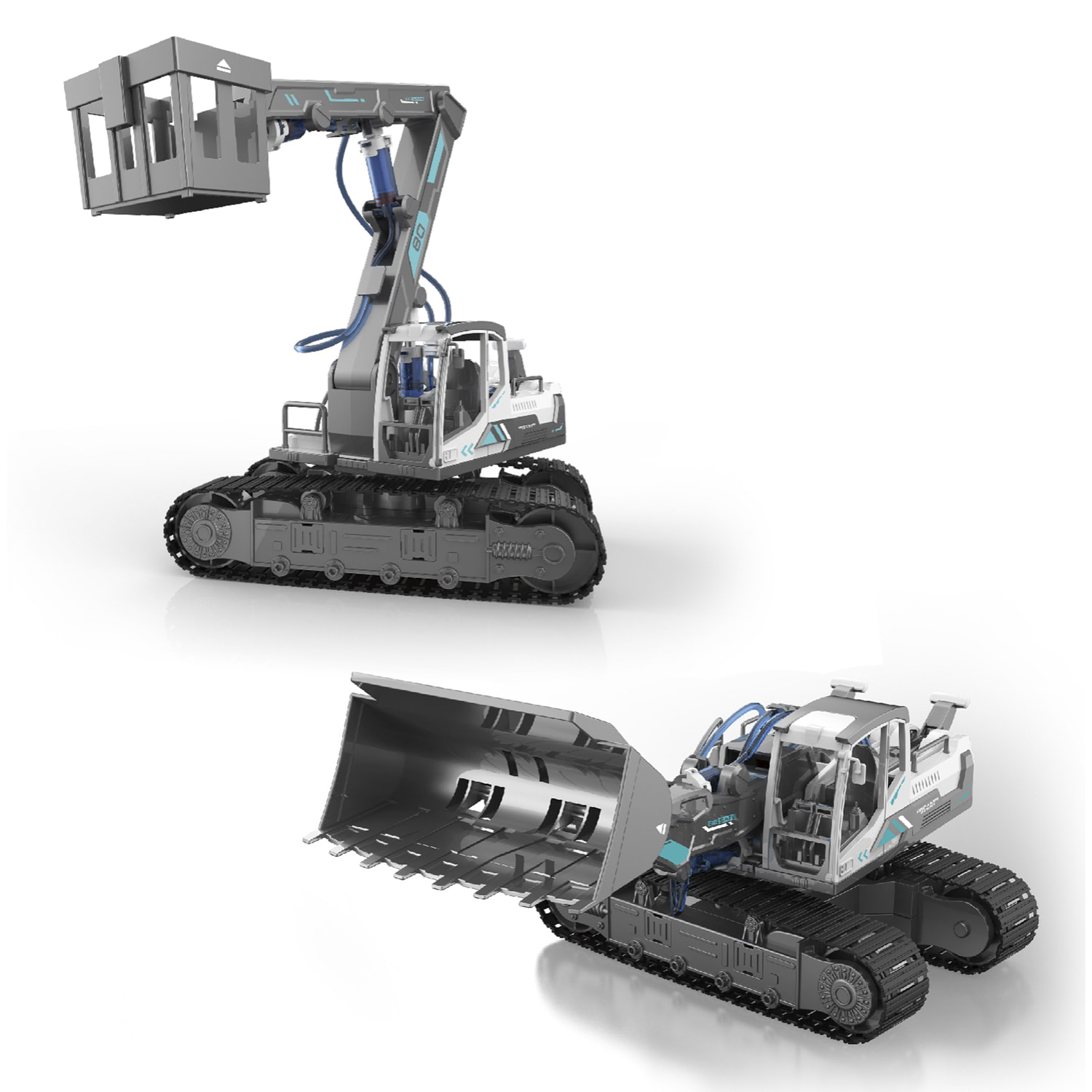 Macchinario idraulico 6 in 1 per costruire. 223 pezzi.