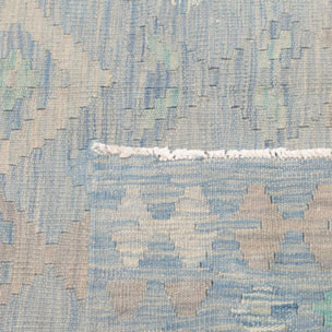 Tapis kilim géométrique, tissé plat en laine, LONALUS
