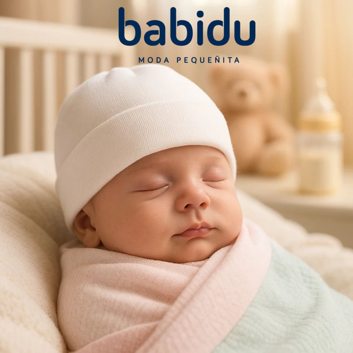 Gorro Nacimiento Blanco Talla Nac
