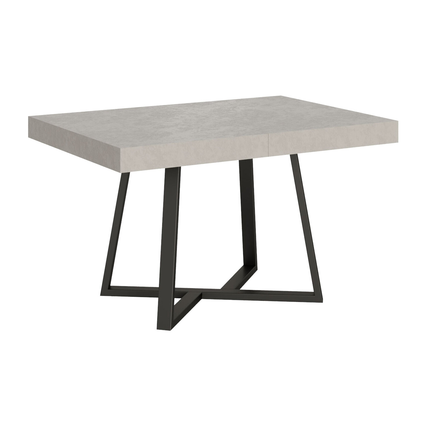 Tavolo allungabile 90x120/224 cm Zeplir cashmere gambe antracite