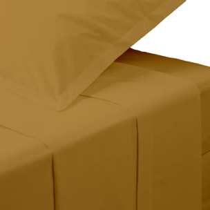 Drap plat percale mordoré 240x290cm