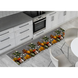 Tappeto Passatoia Corsia Cucina Ingresso Antimacchia Disegno Zucche 492