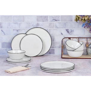 Service Les Essentiels PURE - 12 pièces - Blanc Neige
