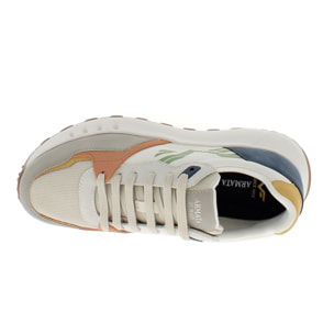 Armata di Mare Scarpe Uomo Sneakers Casual Stringate con Soletta Rimovibile in Memory Foam AMU S25D736 Beige