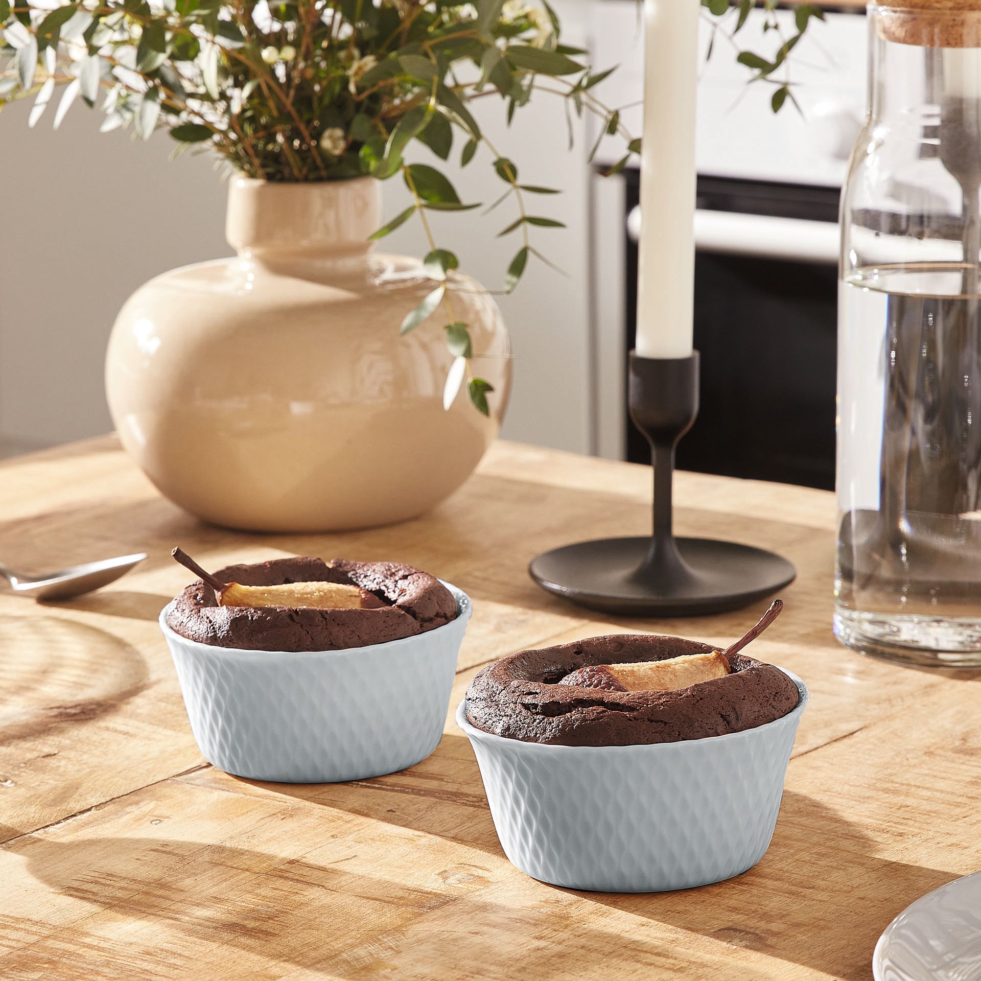 Ramequín gris 11 cm de ópalo culinario Smart Cuisine Wavy - Luminarc