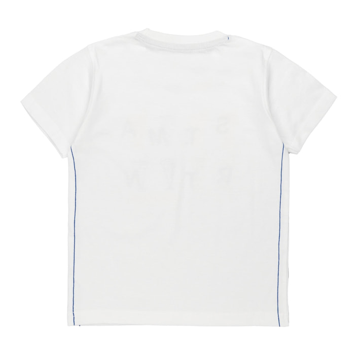 T-shirt jersey con stampa high density Polo Club St Martin Bianco