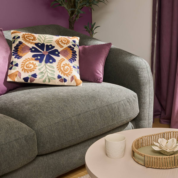 Coussin Lilou violet clair 50x30cm