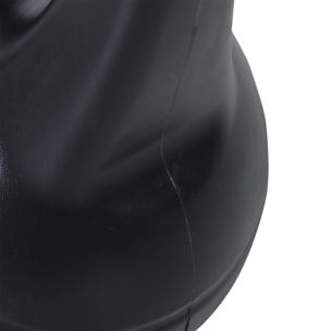 Kettlebell 8 Kg - haltère boule - poignée ergonomique - PVC noir
