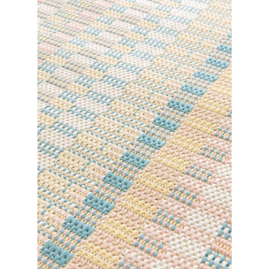 MANILA Alfombra geométrica de exterior-interior en tonos pastel, varias medidas disponibles.