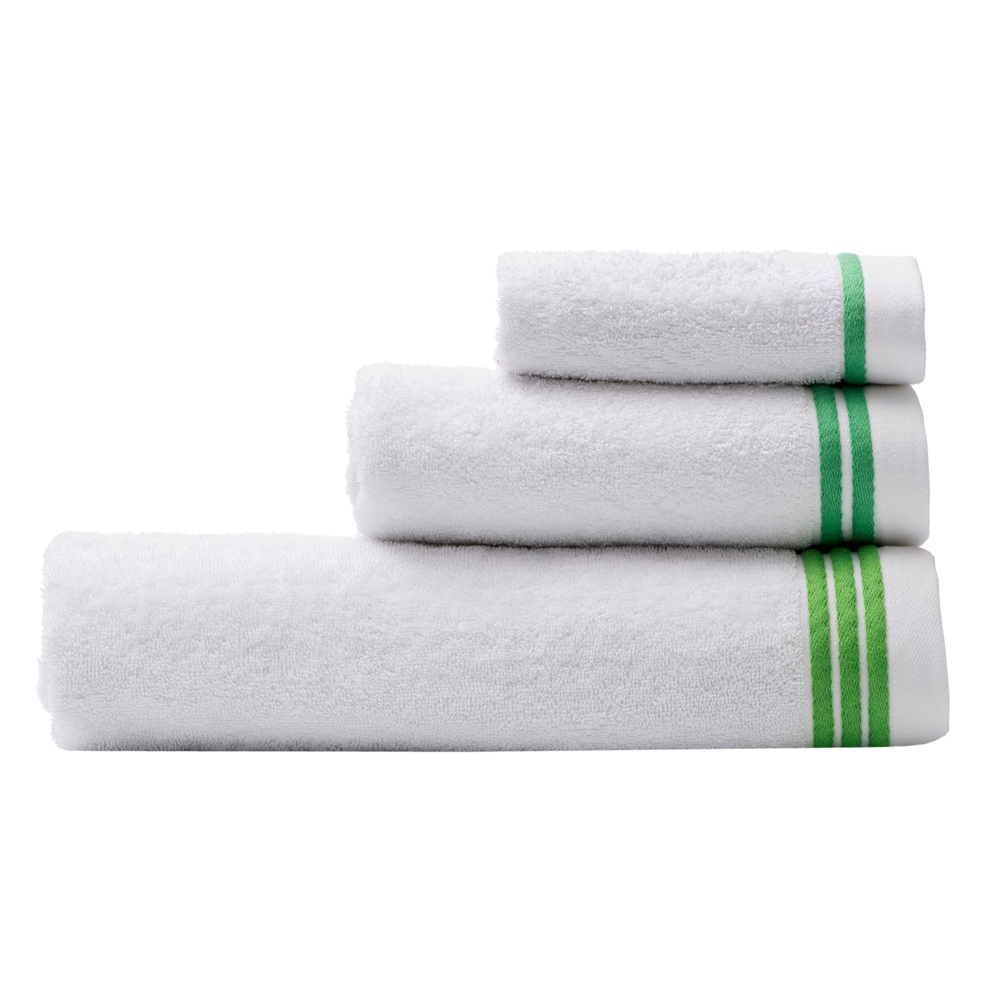 Set 3pc toalla de baño benetton verde