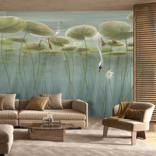 Papier peint panoramique lotus dream Intissé