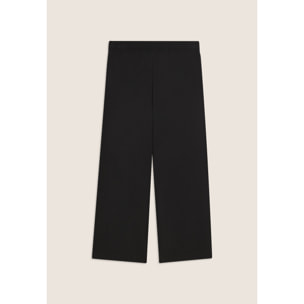 Pantaloni Sportivi Cropped con gamba Wide Leg e strass