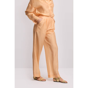 Kocca - Pantaloni eleganti con pinces Donna, Tinta unita