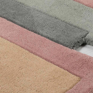 Tapis de couloir en laine COLLAGE Pastel