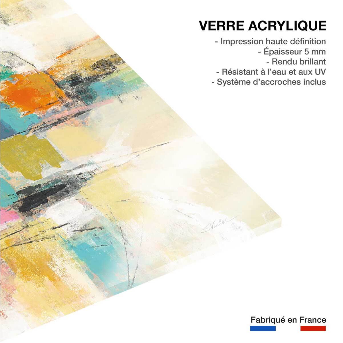 Tableau Peintur sur soie Tableau plexiglas