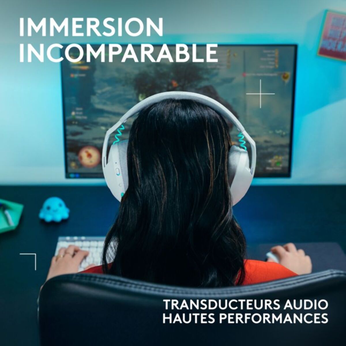 Casque gamer LOGITECH G321 Blanc  Lightspeed