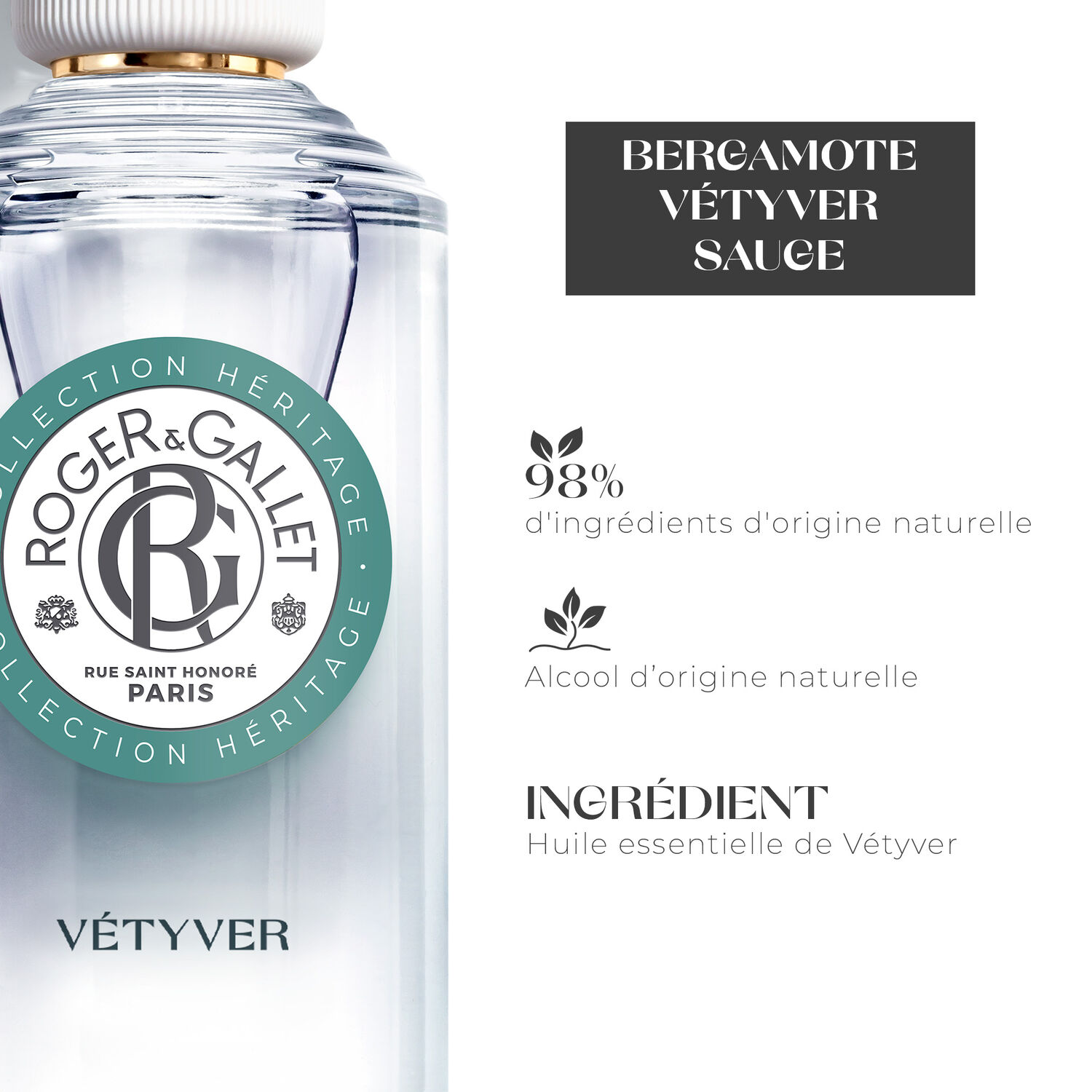 Vétyver - Eau Parfumée Bienfaisante 100ml