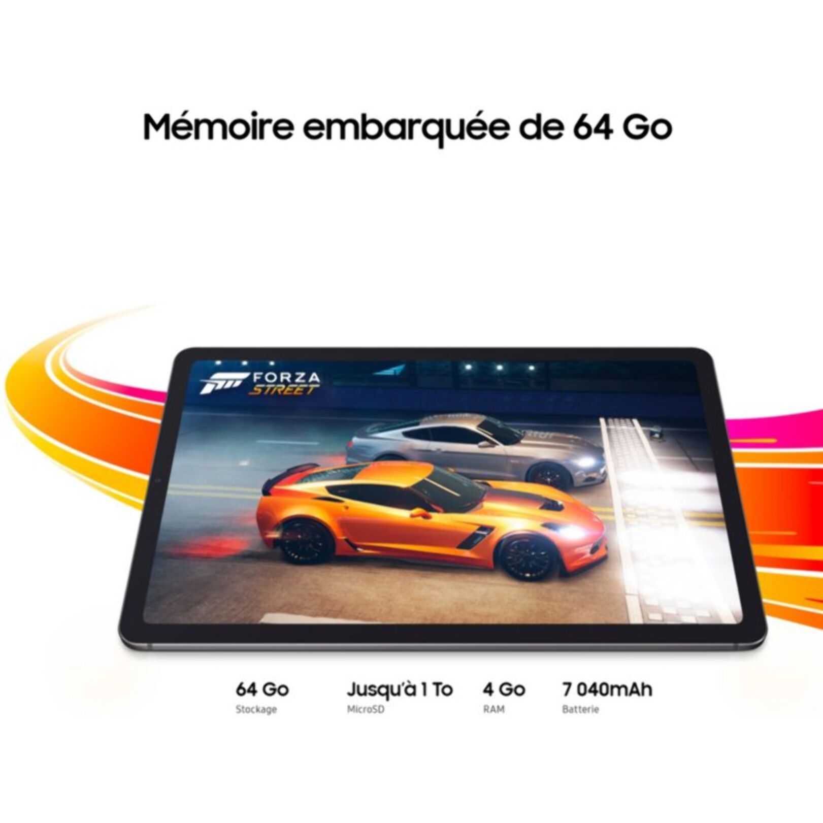 Tablette Android SAMSUNG Galaxy Tab S6 Lite 10.4 128Go Noir