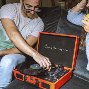 Tocadiscos Bluetooth VC400 PRIXTON Reproductor y convertidor de vinilos